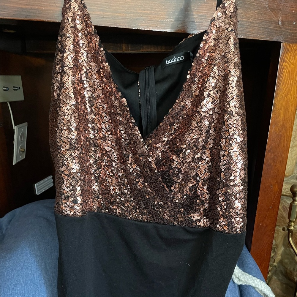 Boohoo Sequin Bodysuit